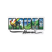 Calcomanía Kauai Hawaii Por Eddy Y