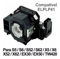 Lampada Projetor Epson S5 S6 X5 X6 Elplp41 Completa Com Case