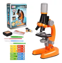 Juguete Microscopio Infantil 1200x Educativo Ciencia Muestra