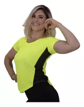 Blusa De Academia Feminina Dry Fit Furadinho Detalhe Lateral