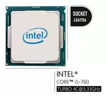 Intel Core I5 760 (1st Gen) Socket 1156 2.80ghz 8mb Cache