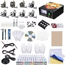 Kit De Tatuaje Completo 8 Máquina 40 Tintas 10 Envoltura Ktj