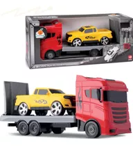 Caminhão Guincho Grande Fury Truck C/ Pick Up - Orange Toys