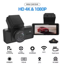 4k Coche Cámara Dvr Video Recorder Gps Hd Track Wifi Dashcam