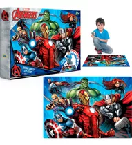 Quebra Cabeça Vingadores Avengers 120 Peças Grandes Infantil