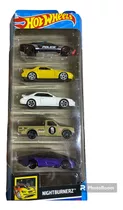 Hotwheels 5 Pack Nightburnerz Nuevo