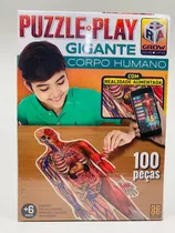 Quebra Cabeça Puzzle Play Gigante (grow) Corpo Humano