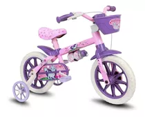 Bicicleta Aro 12 Infantil Nathor Cat - Lilás