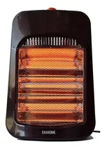 Estufa Halogena Exahome 3 Velas Corte Por Caida 1200w H-305 Negro 220v