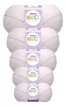 Lã Abecê Círculo 100g - Kit 5 Unidades Cor 0010 - Branco