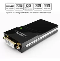 Adaptador De Vídeo Usb 2.0 X Vga Dvi Hdmi Multi Display Uga