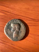 Antigua Moneda Romana Del Emperador Claudio