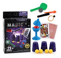 Set Juego De Magia 25 Trucos Clásico Para Niños Y Adultos 