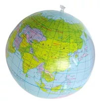 Inflável Mundo Globo Terra Mapa Rotativo Stand Geografia Bri