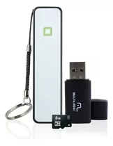 Kit 3 Em 1 Power Bank, Pendrive E Cartão De Memória Sd 8gb