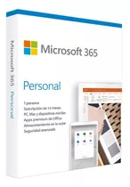 Microsoft 365 / Office 365 Personal 5 Dispositivos 15 Meses