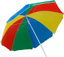 Parasol Playa Terraza Aire Libre Jardin Impermeable 2.60 M