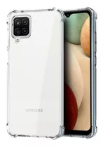 Funda Transparente Para Samsung A12 + Vidrio Templado