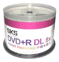 Cono X 50 Dvd+r Dl Doble Capa 8.5 Gb Sks 8x Printable Imprim