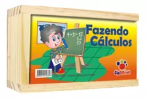 Jogo Educativo Dominó Fazendo Cálculos 42 Peças Mdf