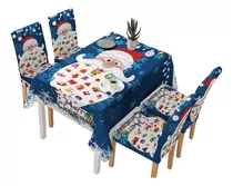 Toalha De Mesa Quadrada Decoração De Natal Fibra De