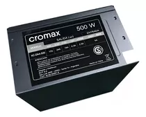 Fuente  500w Cromax 20+4 Sata Fan 8cm Negra Box