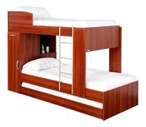 Cama Cucheta Triple Platinum 954 Con Placard