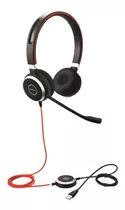 Audífono Jabra Evolve 40 Uc Stereo - Usb + Conector 3.5mm