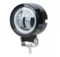 Neblinero Led Para Moto Halo Con Angel Eyes 20w Redondo 