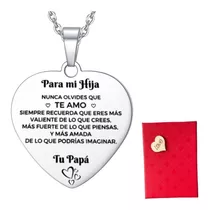 Regalos Mujer Collar Cadena Colgante Padre A Hija+caja