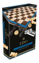 Set Juegos Clásicos 3 En 1 Ajedrez/damas/domino Novelty