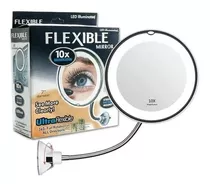 Espejo Flexible Luz Con Ventosa Aumento X10 A Pila