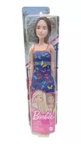 Boneca Barbie Fashion Vestido Azul Borboleta-original Mattel