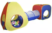 Barraca Toca Tunel Infantil 3 Em 1 Camping Brinquedo Criança