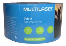 600 Mídia Virgem Dvd-r Multilaser Logo 4.7gb 120min Dvdr