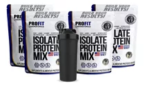 Combo 4x Whey Isolate Protein Isolado Mix 900g + Coq Sabor Chocomalte