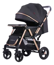 Coche De Paseo Reversible Rubik Negro Lubabycas