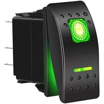 Botão Interruptor Led Verde Para Painel Eletrico Led Barcos,