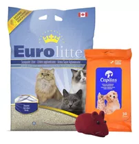 Arena Sanitaria Aglomerante Eurolitter 30kg + Stick