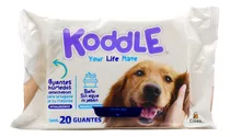 Koddle Guantes De Aseo Para Mascotas 20 Pzas Color Transparente