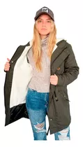 Customs Ba Camperas Mujer Parka Corderito Campera Invierno C