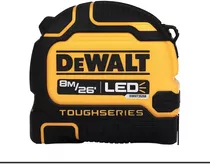 Huincha De Medir Dewalt Luz Led Toughseries 8m/26 Dwht35268s