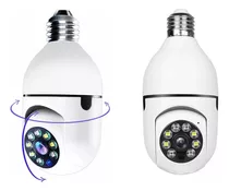 Lâmpada Espiã Câmera Ip 360° Hd Panorâmica Led Wifi 3g Alarm