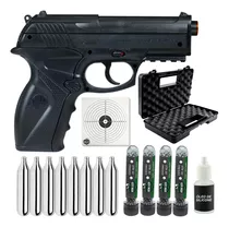 Pistola Rossi Co2 C11 Bbs Aço 6mm Forte + Kit Premium