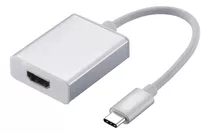 Cable Adaptador Usb-c Tipo C A Compatible Con Hdmi Color Plata