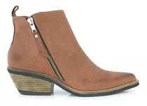 Botineta Cuero Mujer Briganti Botas Moda Vestir Mcbo25020