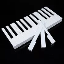 Vktech® 52pcs White Abs Plastic Piano Keytops Kit Con Fronts