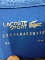 Remera Lacoste Novak Djokovic Color Azul Talle Xl Perfecta