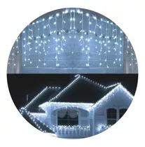 Cascada Luces Guirnalda Cortina Navidad 120led Blanco