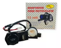 Toma Cargador Celular Para Moto 12v+usb 5v Moto Con Fusible